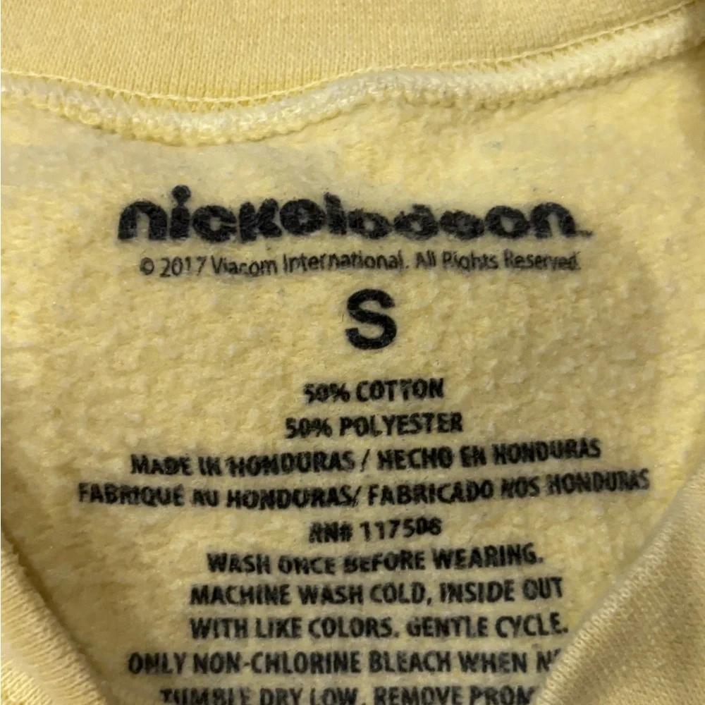 Yellow Ren and Stimpy Sweatshirt Size Women’s Small Nickelodeon - Picture 5 of 5